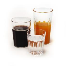 Plastik glas juice glas 450 ml, 2 stk polycarbonat