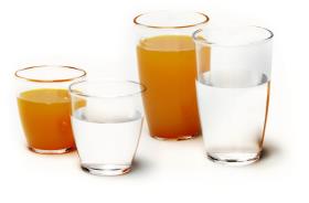 Polycarbonat briller juice 270 ml, 2 stk.