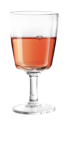 Plastic wine glass from SAN, set of 2, 260 ml volume