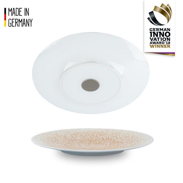 Silwy morgenmadstallerken porcelæn, abrikos