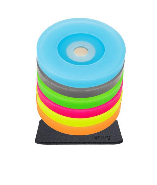 Magnetisk kondom til glas - sæt med 6 stk.
