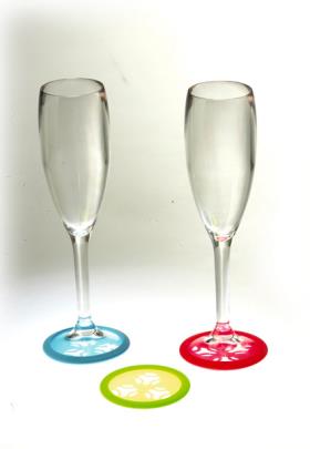 Anti-slip pl. for glasses 6 pcs.