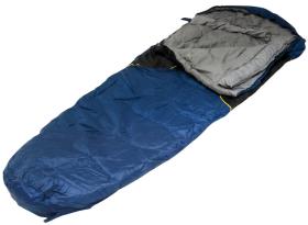 Mummy Sleeping Bag, Adventure Camp4, Synthetic Sleeping Bag, 230x80x60, gr/blue