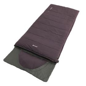 Tæppe sovepose Kontur mørk lilla, 220x85 cm, integreret pude