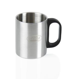 Coffee mug stainless steel, 0,3l plastic griff