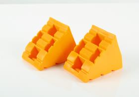 Blocking wedge, set of 2, yellow