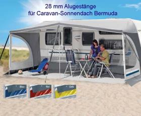 Aluminium poles 28mm for Herzog caravan sunroof Bermuda
