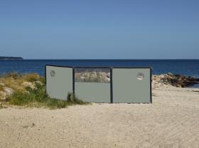 Variable wind protection system expandable by zips and enlargement parts