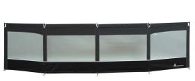 Windshield Linea, 460x110cm, granite/black