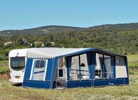 Caravan awning Commodore Royal size 14/850, with CarbonX poles