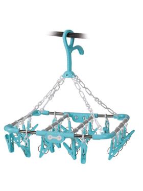 Clothes dryer Lars 22 clamps, light blue, 33x29cm