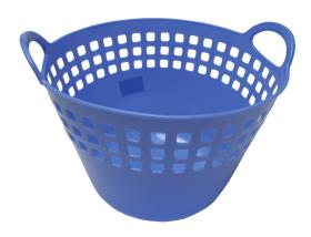 Laundry basket Luise blue, approx. 30 litres
