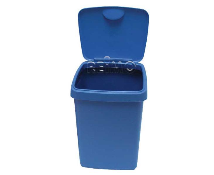 Hinged lid bucket 10l, blue