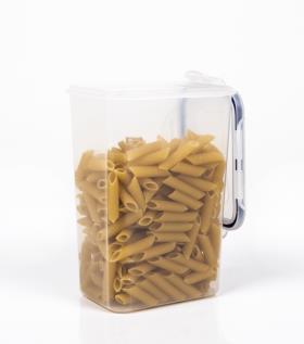 Storage can and food storage can, transparent with lid