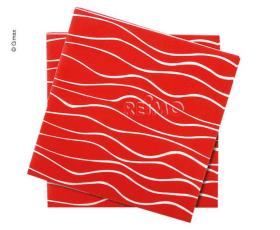 Napkins, red, 165x165mm, 20 pieces