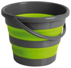 Camp4 foldbar spand, grå / lime, 10 liter