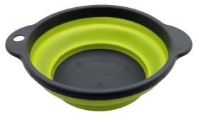 Foldable bowl Ã?20cm H3,5/9cm, grey/petrol