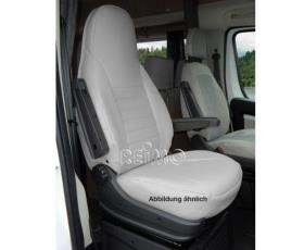 Seat cover microfibre, grey incl. headrest