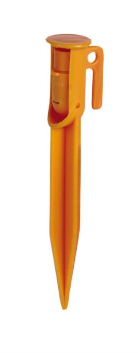 Tent peg with LED, set of 4, orange