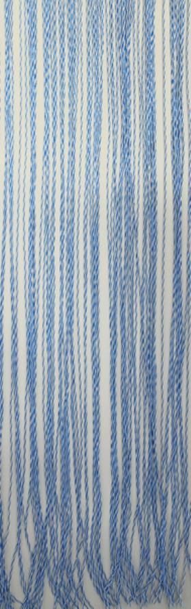 Door curtain STRING, 100% PVC, 60x190cm, white/blue