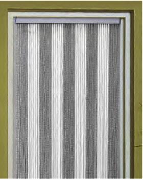 Dørgardin KORDA 60 x 190cm / hvid, grå