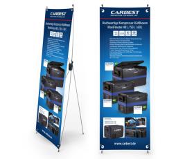 Carbest X-Banner - Heavy Duty-kølere, tysk, størrelse: 60x180cm