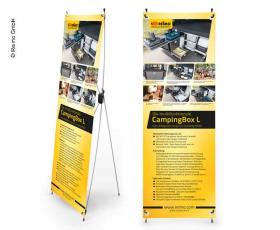 X-Banner - Design: Reimo Campingboks L, tysk, størrelse: 60x180cm