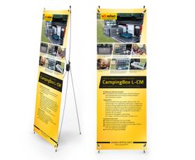 X-Banner - Motif: Reimo Campingbox L-CM, French, Size: 60x180cm
