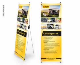 X-Banner - Design: Reimo Campingboks M, spansk, størrelse: 60x180cm