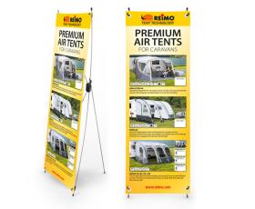 Telt Tec. X-Banner luft telt til campingvogne engelsk, størrelse: 600x1800mm