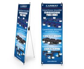 Carbest X-Banner-Motif:Inverter,Lithium battery,French,Size:60x180cm