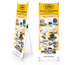 Camp4 X-Banner household products, English, size: 600x1800mm