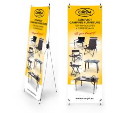 Camp4 X-Banner compact camping furniture for busses, English