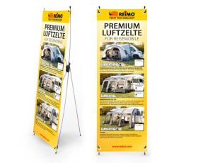 RTent Techn. X-Banner telte f.Reisemobile, tysk, størrelse: 600x1800mm