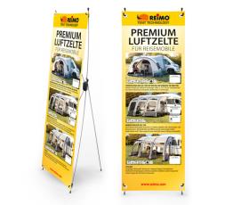 RTent Techn. X-Banner tents for motorhomes, German, size: 600x1800mm