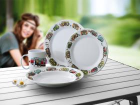 VW Collection Melamine harness set for 2 persons, 8 pieces