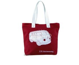 VW Collection Canvas Shopper Taske rød, 40 x 35 x 10 cm