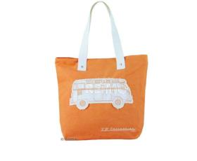 VW Collection Canvas Shopper Bag orange, 40 x 35 x 10 cm