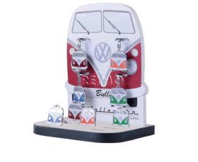 VW Collection Keychain, Bulli-Front-Design, 12 pcs. in 4 colours