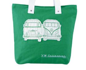 VW Collection Canvas Shopper Bag green