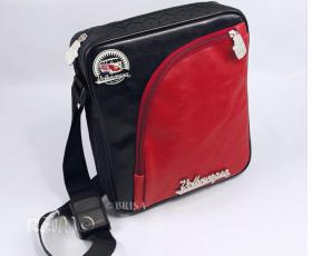 VW Collection shoulder bag "tread pattern",26x22x7cm,black/red