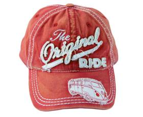 VW Collection Baseball-Cap jeans/red