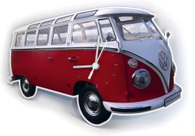 VW Collection Wall Clock Classic Red