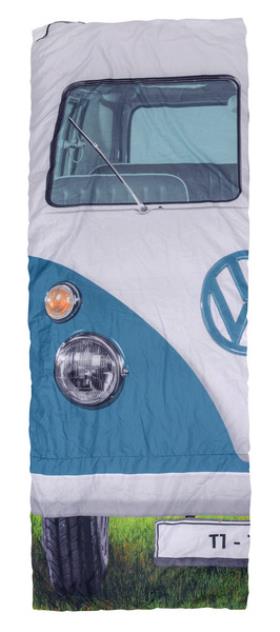 Camping Sleeping Bag, VW Collection VW T1, 180x75cm, blue
