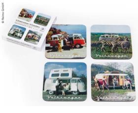 VW Collection Coasters, set of 4, nostalgic motives