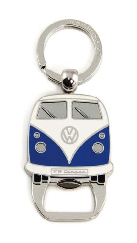 VW Collection key ring with bottle opener, blue