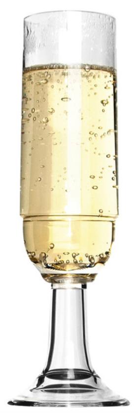 Polycarbonate glasses St.Tropez champagne set 210ml
