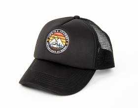 Cap LIFE IS A JOURNEY, sort, unisex, trucker cap