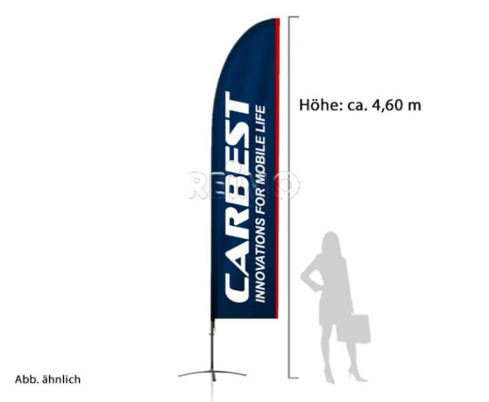 Carbest Squareflag komplet system