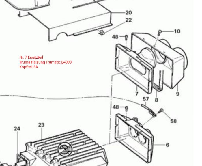 Reservedel Truma opvarmning Trumatic E4000 hovedbræt EA